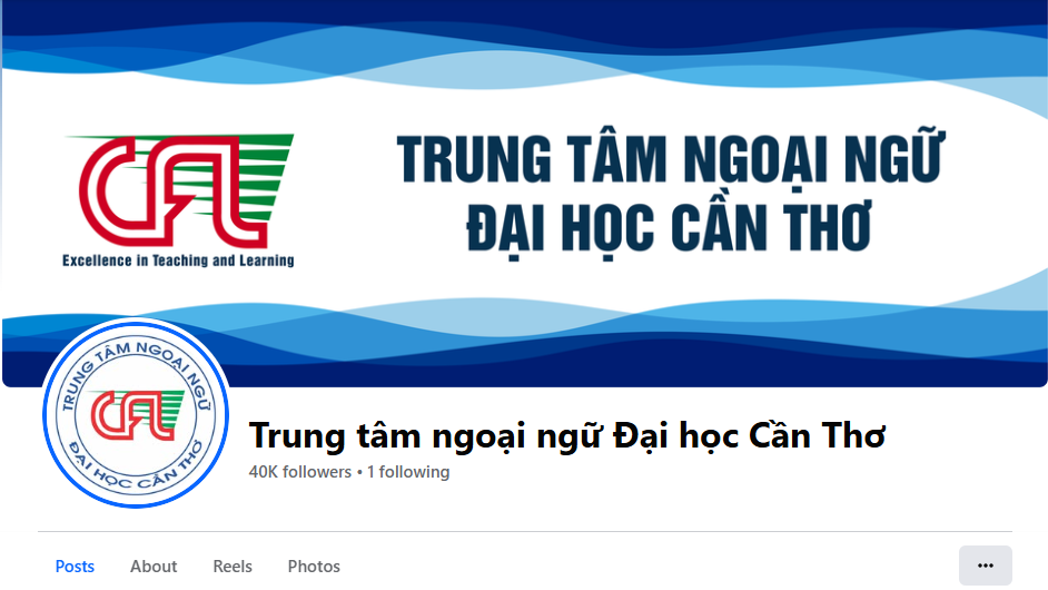 Fanpage Trung tâm Ngoại ngữ, Đại học Cần Thơ